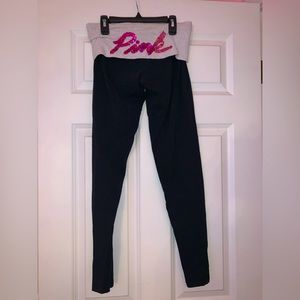 PINK Foldover Leggings Size Small
